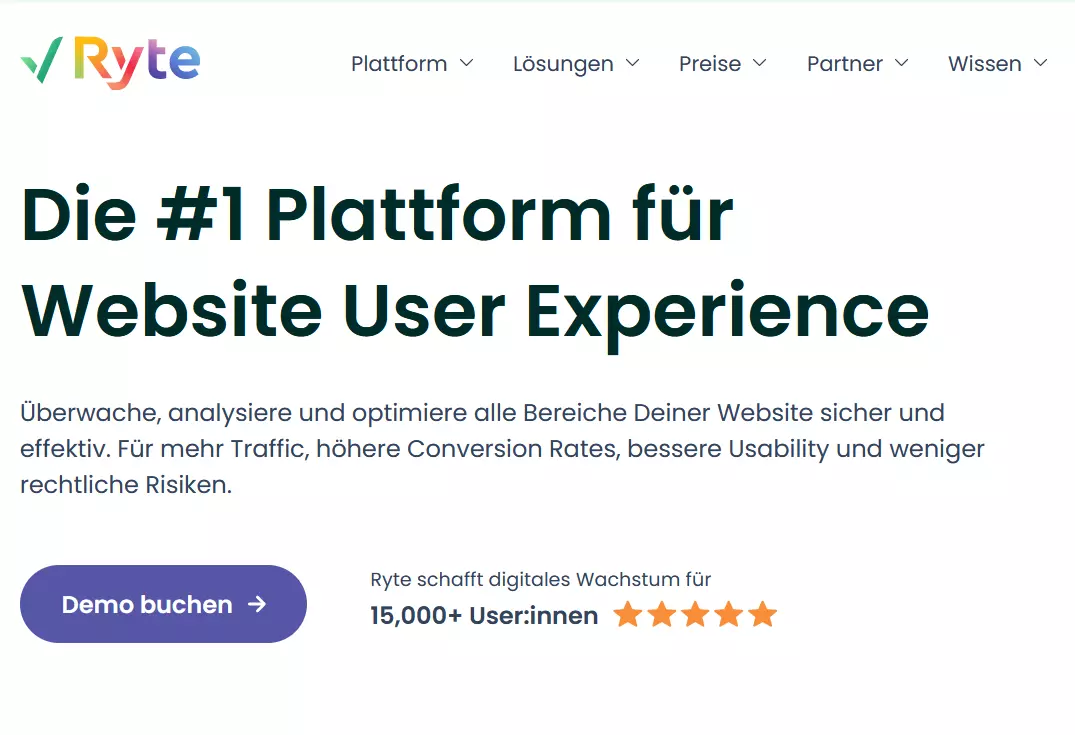 Website von Ryte Bild: Website von Ryte